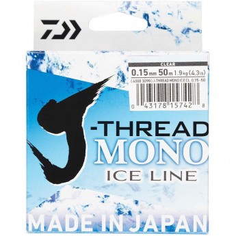 Леска DAIWA J-Thread Mono Ice Line 50м 0.21мм (прозрачная) Леска DAIWA J-Thread Mono Ice Line 50м 0.21мм (прозрачная)