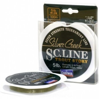 Монолеска DAIWA Silver Creek S.C. Line 10 Lb (0.267мм) - 100м Монолеска DAIWA Silver Creek S.C. Line 10 Lb (0.267мм) - 100м