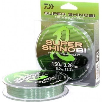 Монолеска DAIWA Super Shinobi Mist Green 150m (0,14mm) Монолеска DAIWA Super Shinobi Mist Green 150m (0,14mm)
