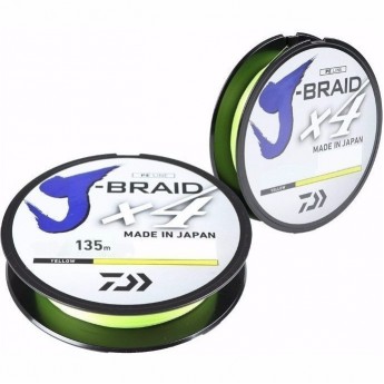 Шнур DAIWA J-Braid X4 0,33мм 135м Yellow Шнур DAIWA J-Braid X4 0,33мм 135м Yellow
